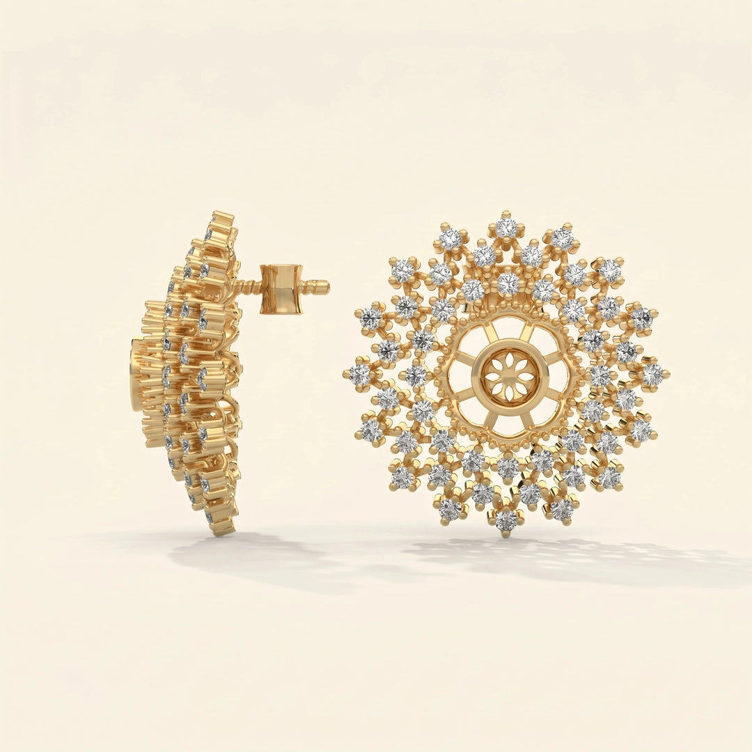 Mandala Stud Earrings