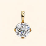 Load image into Gallery viewer, Round Solitaire Pendant Six Prong
