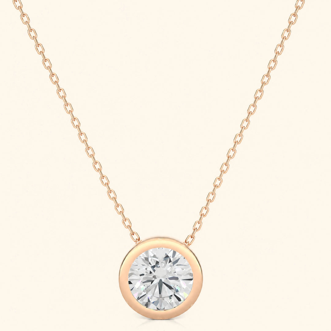 Round Bezel Necklace
