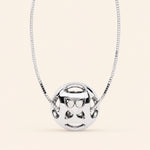 Load image into Gallery viewer, Round Two Tone Bezel Pendant
