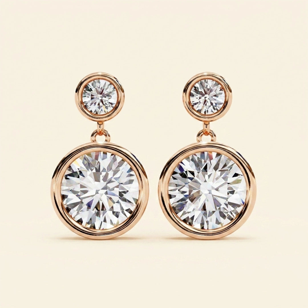 Moissanite Drop Earrings