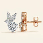 Load image into Gallery viewer, Stud Earrings Leaf Cluster Floral Design
