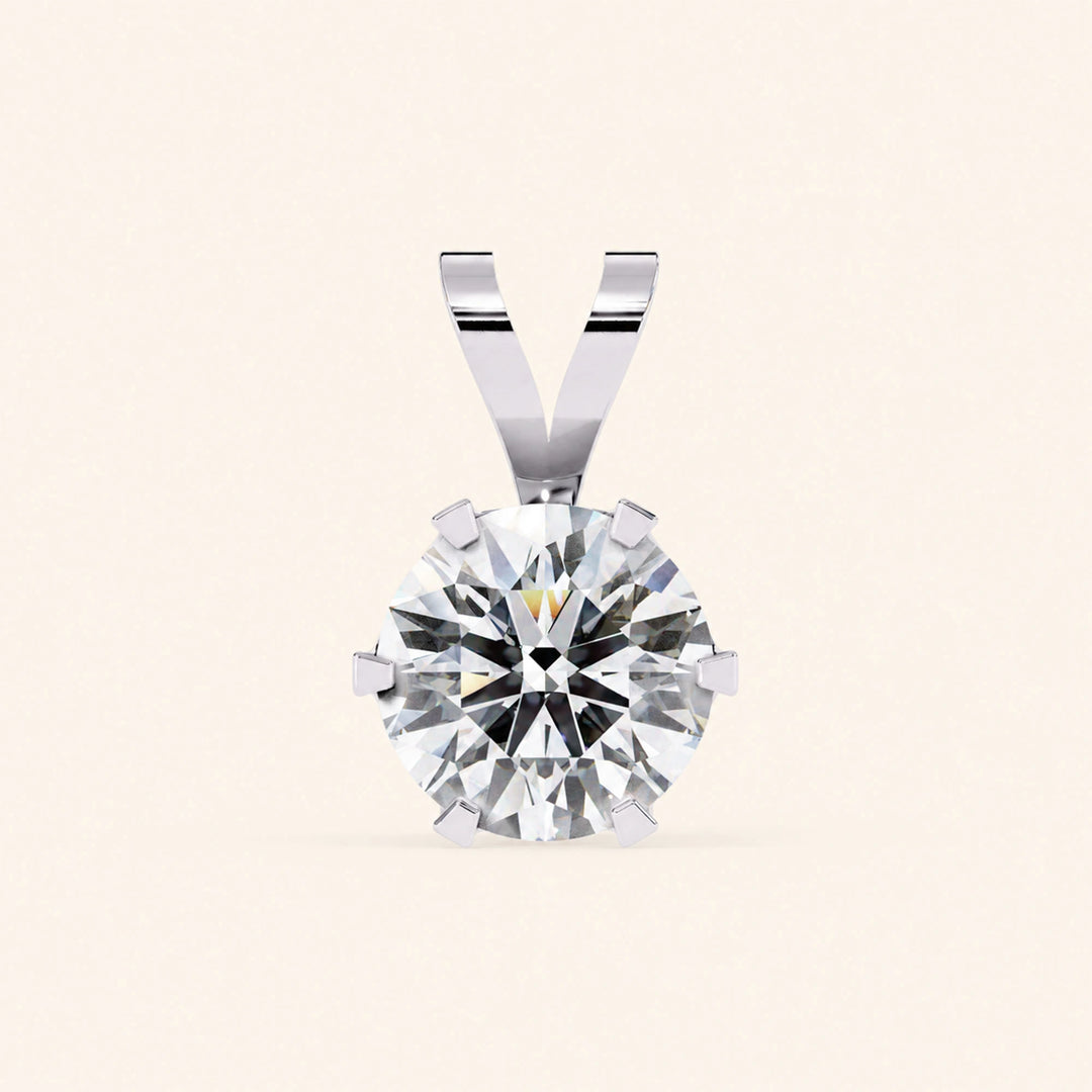 Moissanite Solitaire Necklace