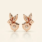 Load image into Gallery viewer, Stud Earrings Leaf Cluster Floral Design
