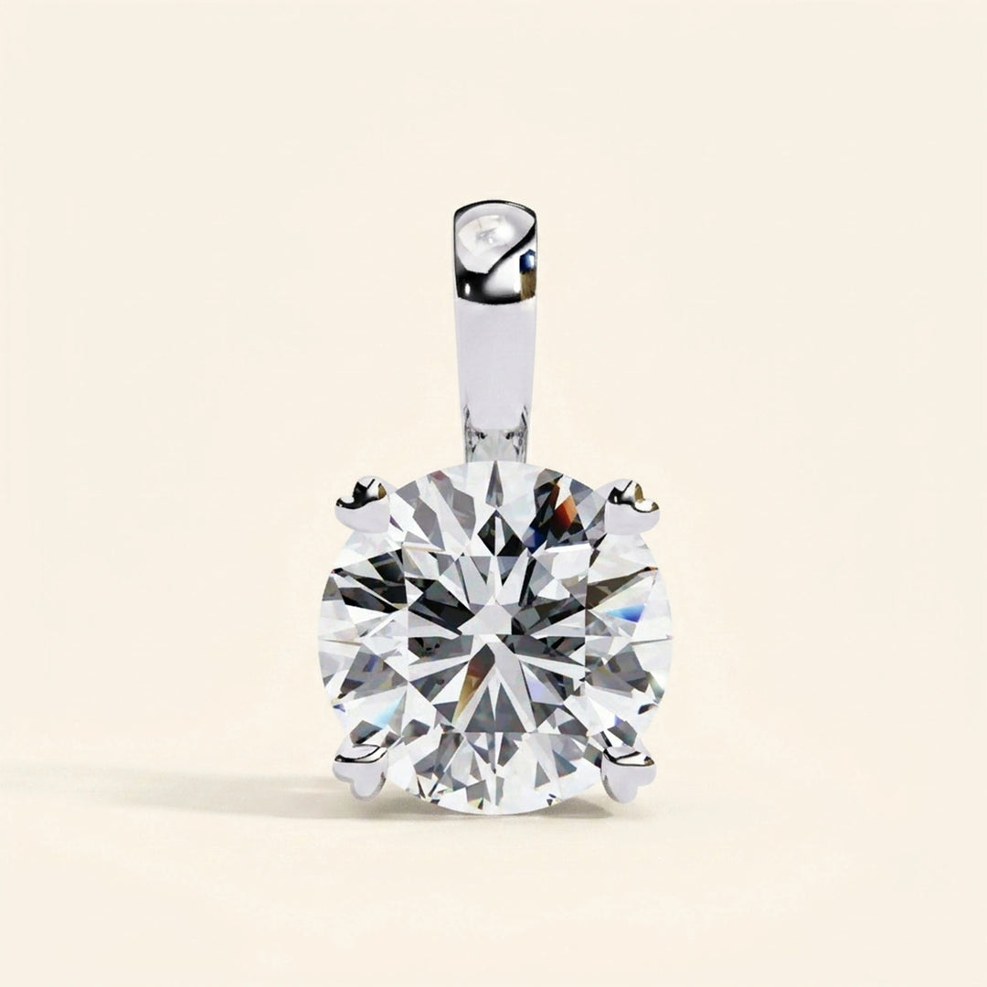 Round Brilliant Cut Solitaire Necklace