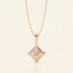 Load image into Gallery viewer, Princess Cut Solitaire Necklace
