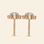 Load image into Gallery viewer, Stud Earrings Floral Cluster With Drop Design
