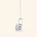 Load image into Gallery viewer, Princess Cut Pendant Bold Setting
