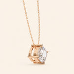 Load image into Gallery viewer, Cushion Cut Solitaire Necklace
