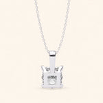 Load image into Gallery viewer, Princess Cut Pendant Bold Setting

