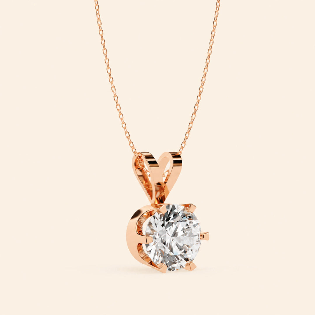 Moissanite Solitaire Necklace