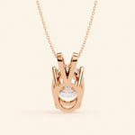 Load image into Gallery viewer, Oval Solitaire Pendant Double Bail

