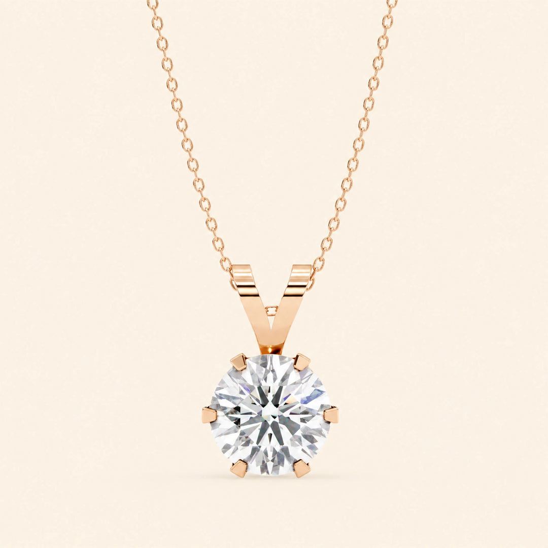 Moissanite Solitaire Necklace