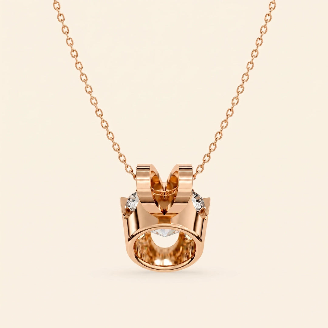 Moissanite Solitaire Necklace