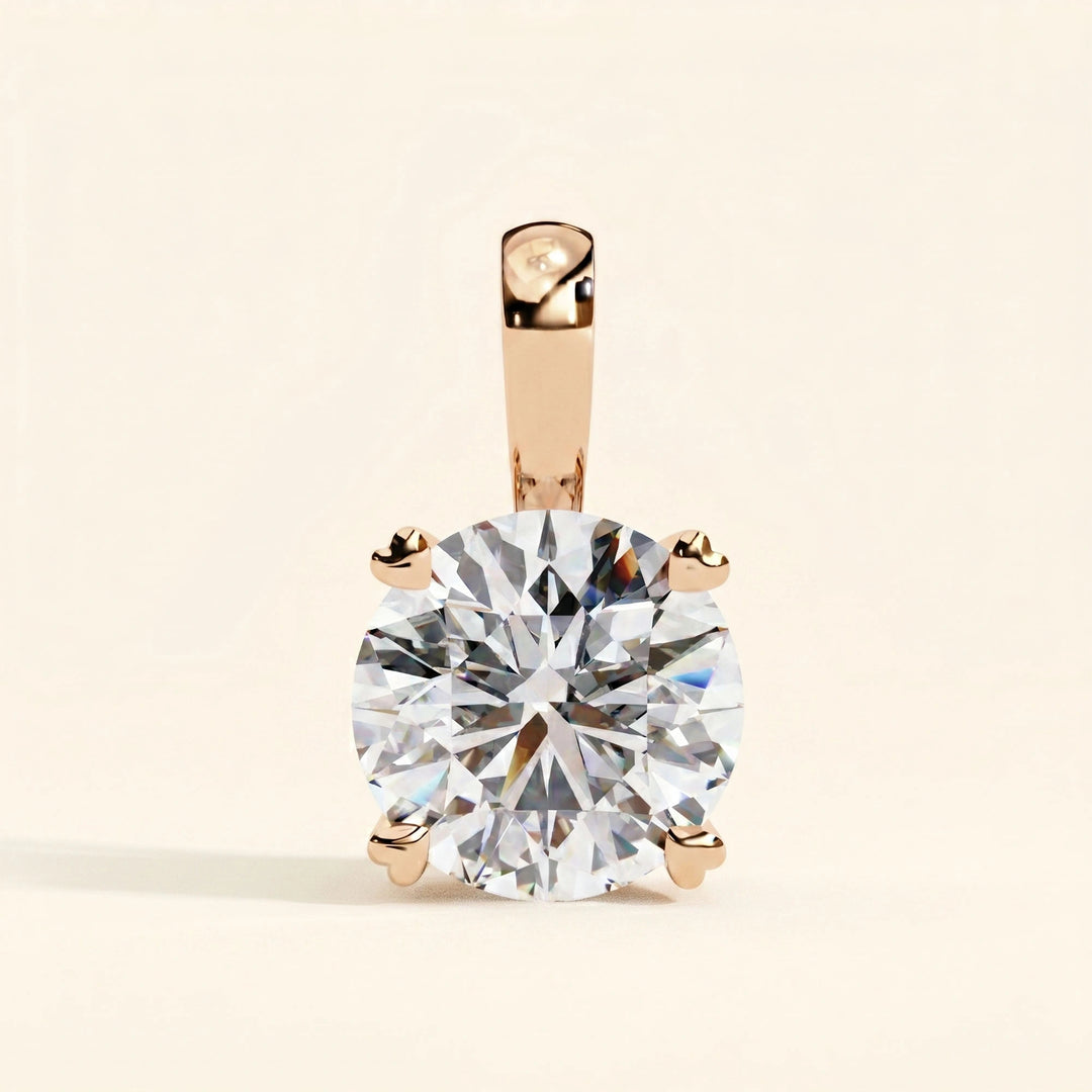 Round Brilliant Cut Solitaire Necklace