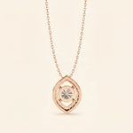 Load image into Gallery viewer, Round Marquise Cut Halo Pendant
