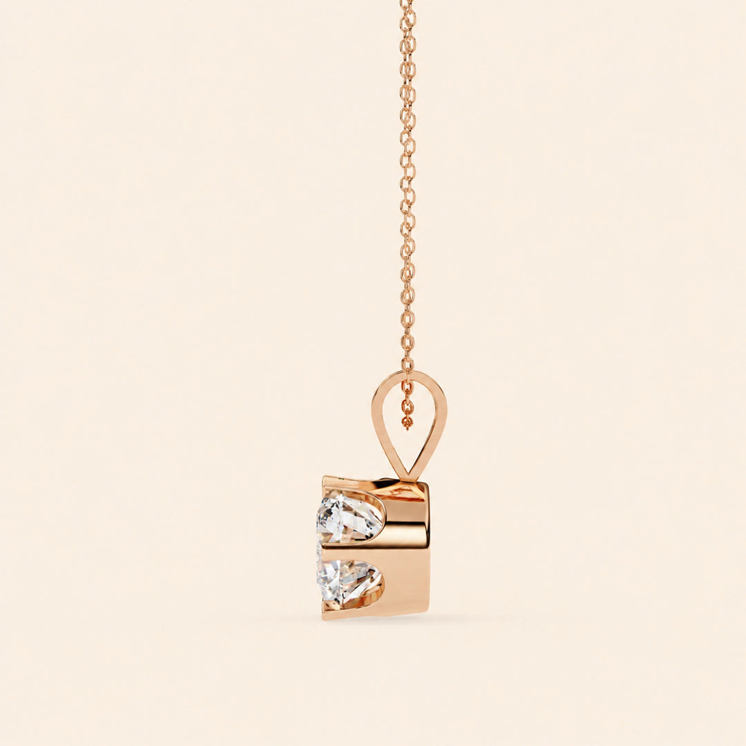 Moissanite Solitaire Necklace
