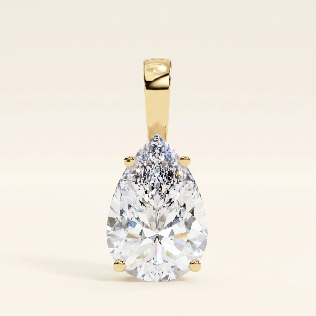 Pear Shaped Solitaire Necklace