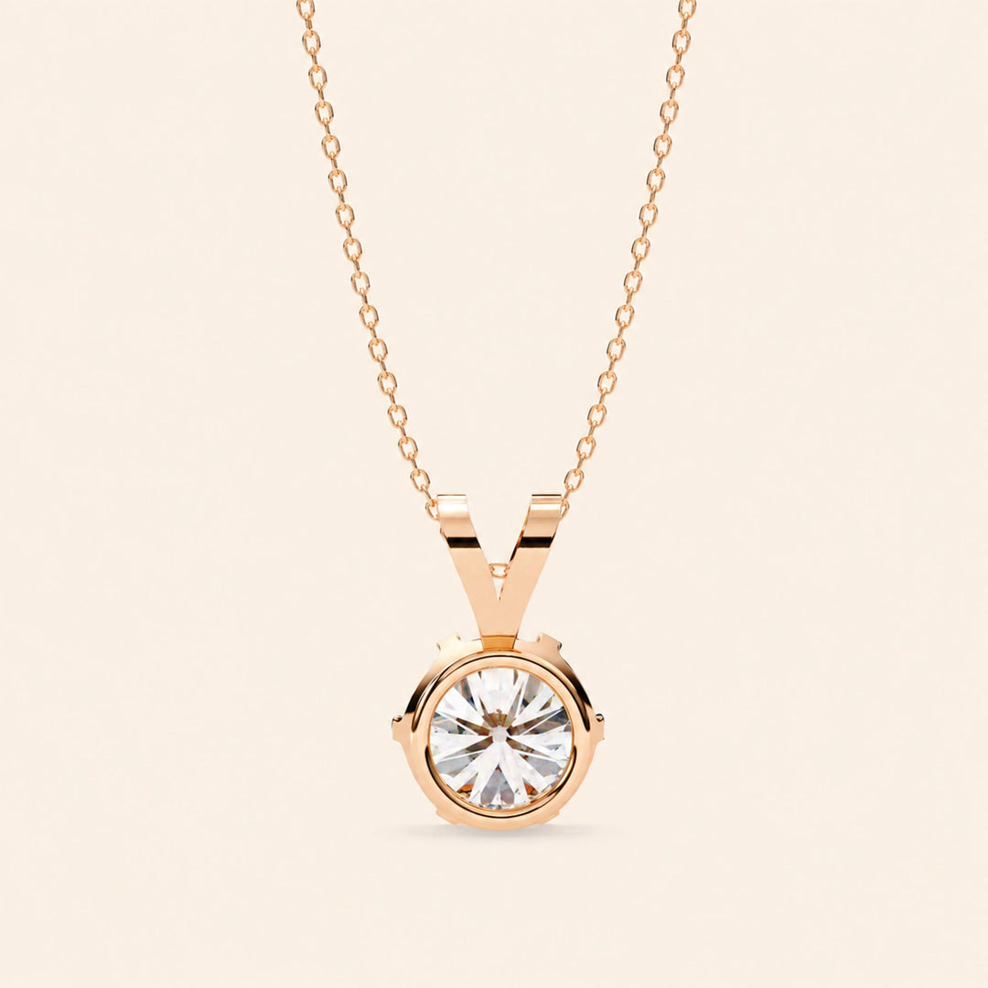 Moissanite Solitaire Necklace