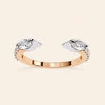 Load image into Gallery viewer, Front View Of Toi Et Moi Wedding Band
