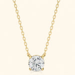Load image into Gallery viewer, Round Brilliant Solitaire Necklace
