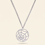 Load image into Gallery viewer, spider web necklace
