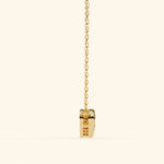 Load image into Gallery viewer, Side View Of Five Stone Bezel Necklace
