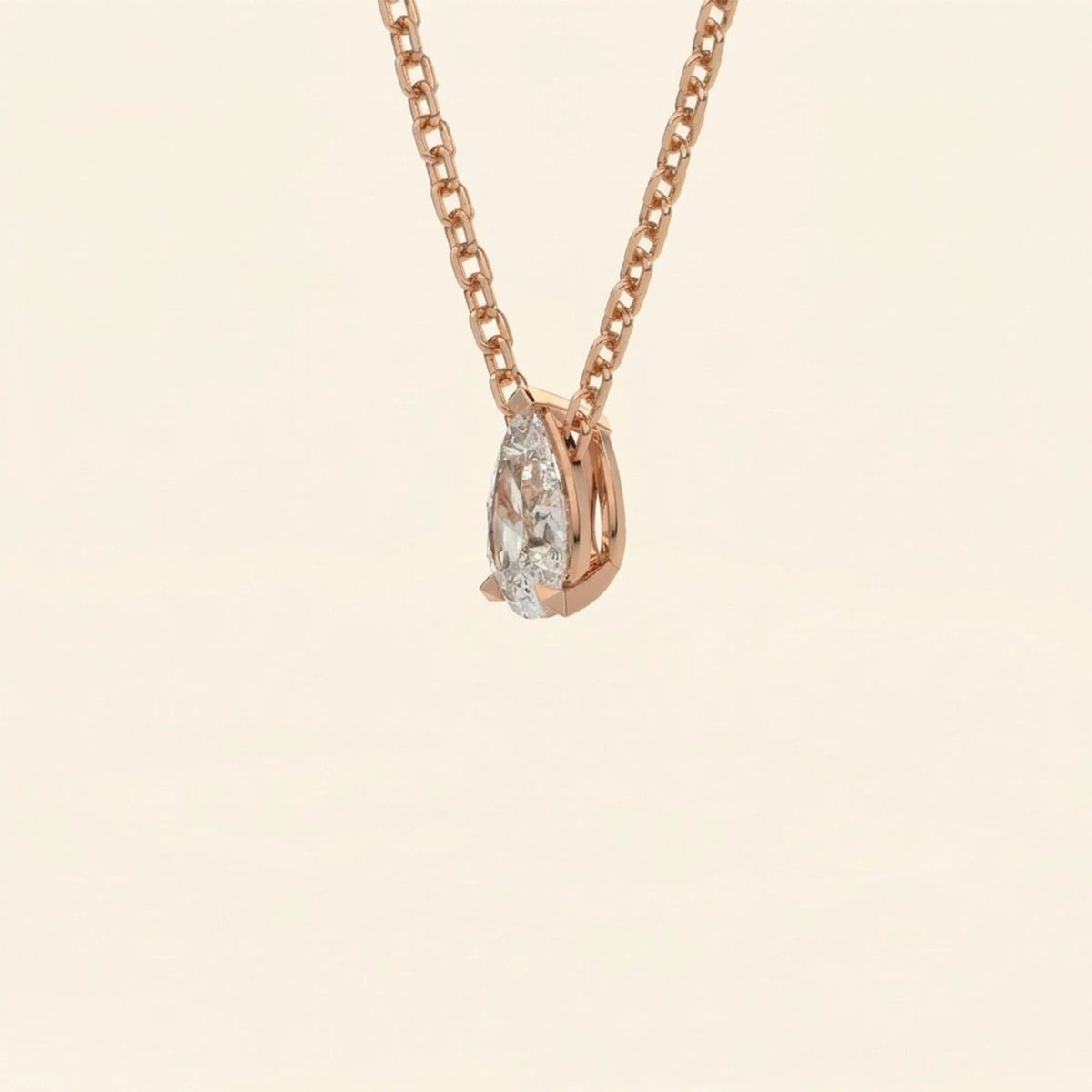 Pear shaped necklace