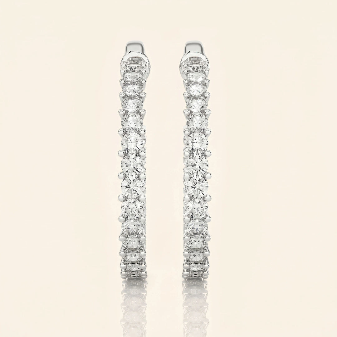 Push Back Hoop Earrings