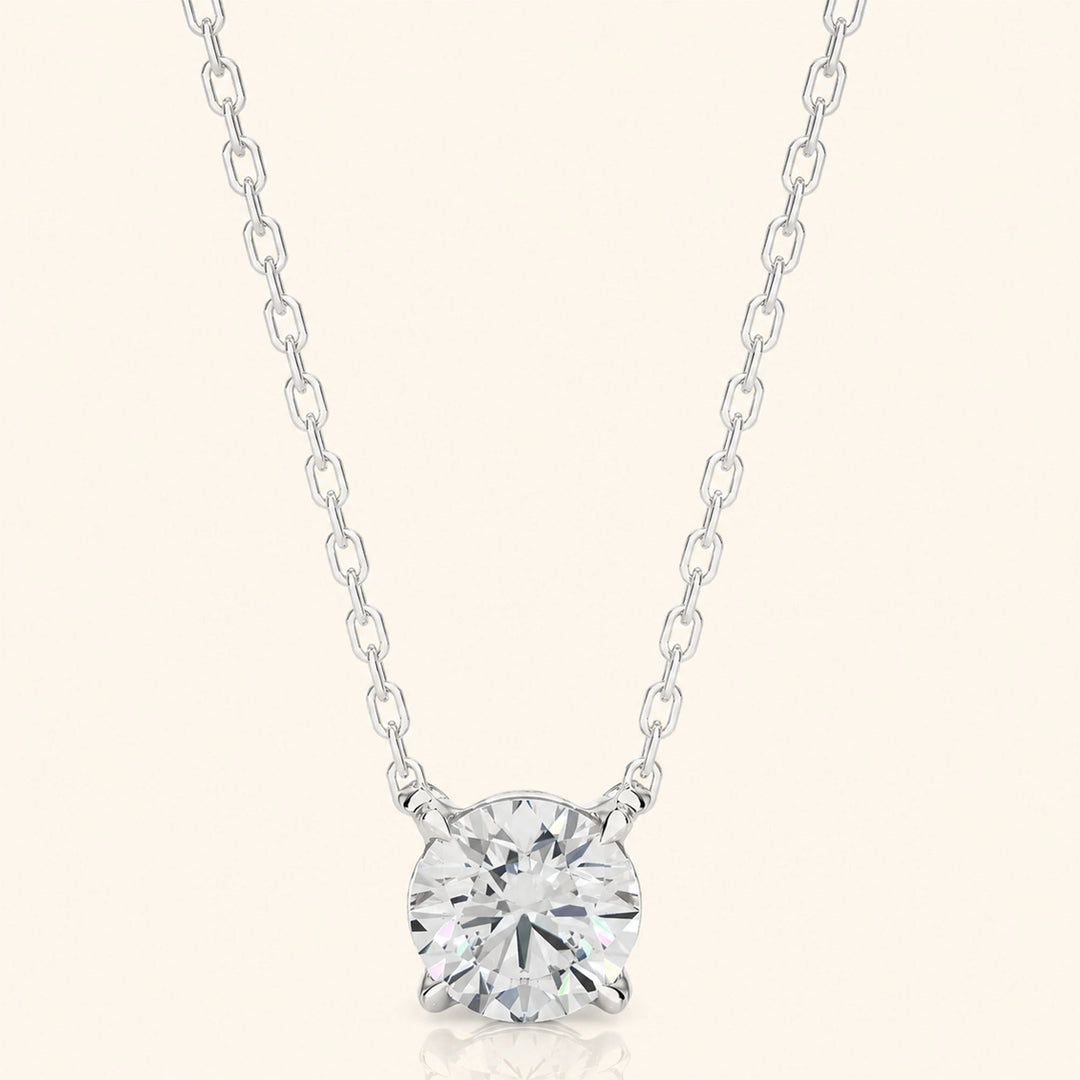 Round Brilliant Solitaire Necklace