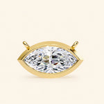 Load image into Gallery viewer, Marquise Bezel Set Necklace
