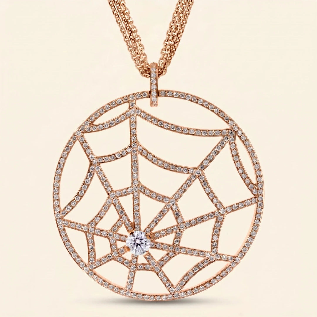 spider web necklace