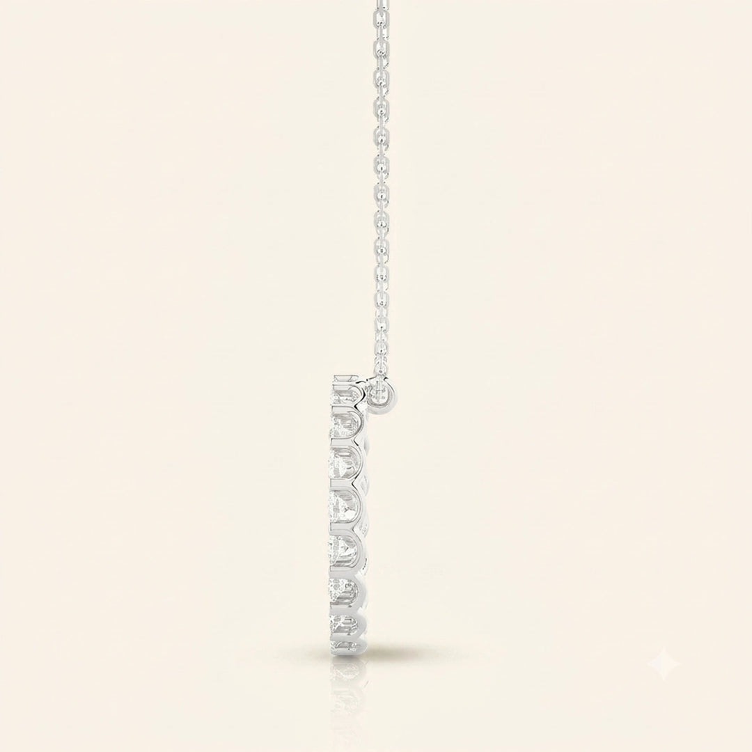 Round Eternity Circle Necklace