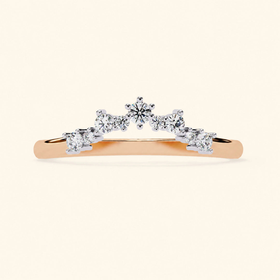 Front View Of Round Wedding Band