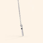 Load image into Gallery viewer, Side View Of Heart Pave Set Necklace

