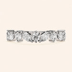 Load image into Gallery viewer, Front View Of Marquise And Round Wedding Band
