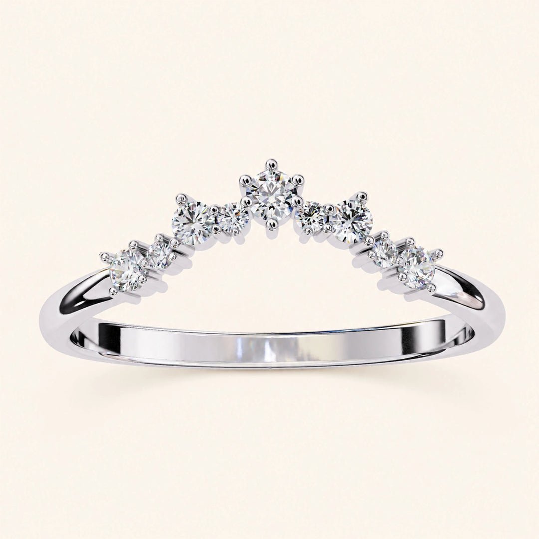 Front View Of Round Wedding Band
