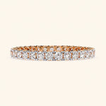 Load image into Gallery viewer, Front View Of Round Shape Eternity Wedding Band
