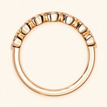 Load image into Gallery viewer, Back View Of Round Shape 7 Stone Wedding Band
