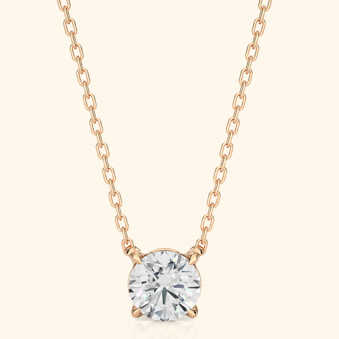 Round Brilliant Solitaire Necklace