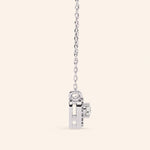 Load image into Gallery viewer, Side View Of Round Heart Halo Necklace
