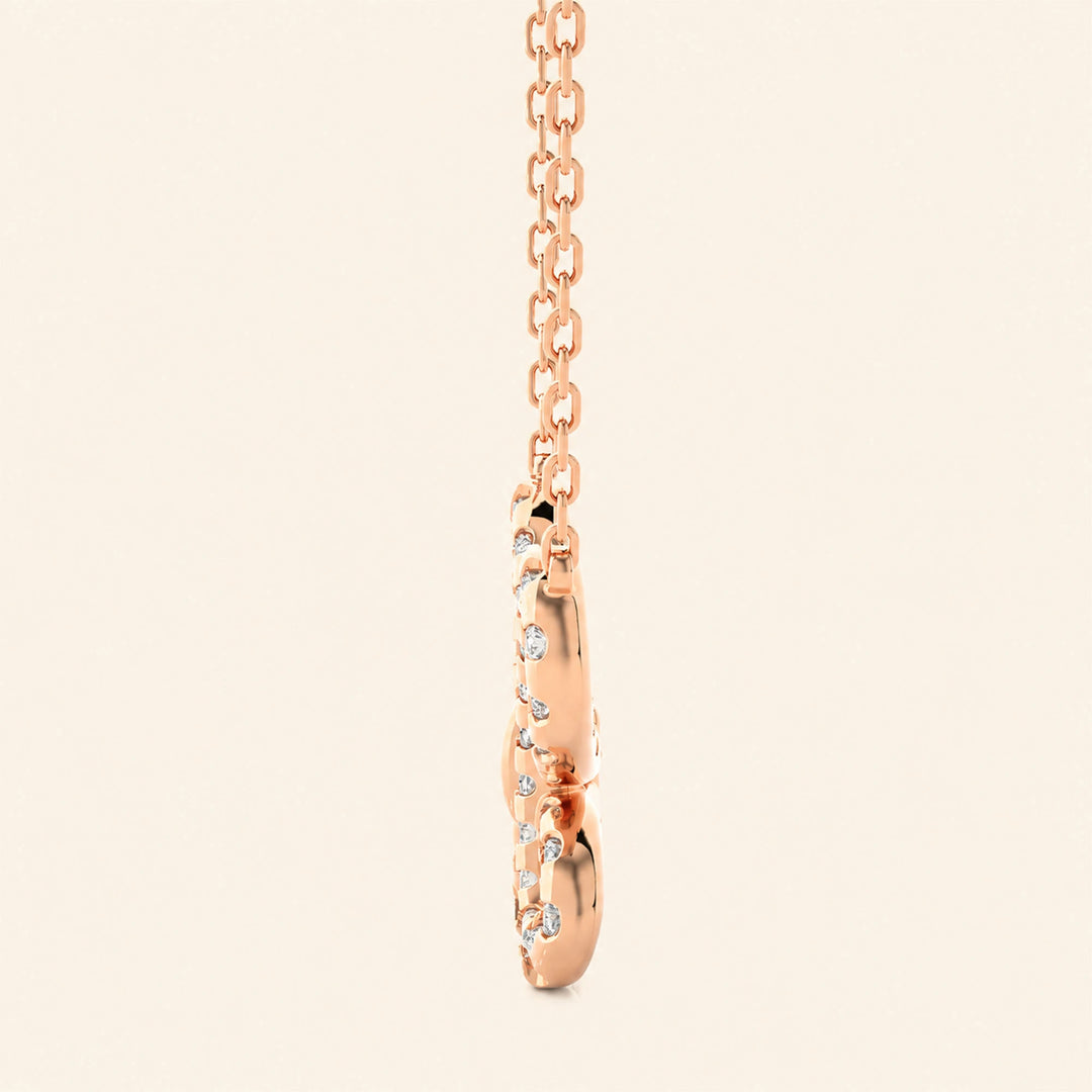 Round Butterfly Necklace