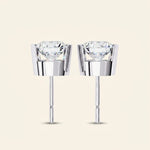 Load image into Gallery viewer, Round Bezel Set Stud Earrings
