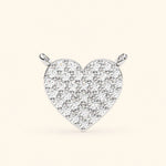 Load image into Gallery viewer, Heart Pave Set Necklace
