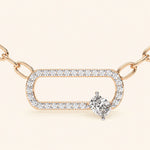 Load image into Gallery viewer, Prong Set Link Necklace
