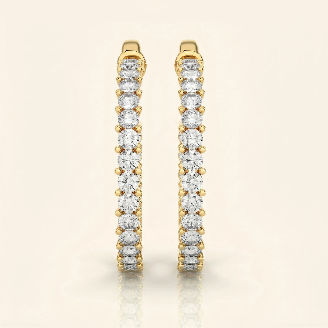 Push Back Hoop Earrings