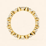 Load image into Gallery viewer, Back View Of Round Cut Eternity Wedding Band
