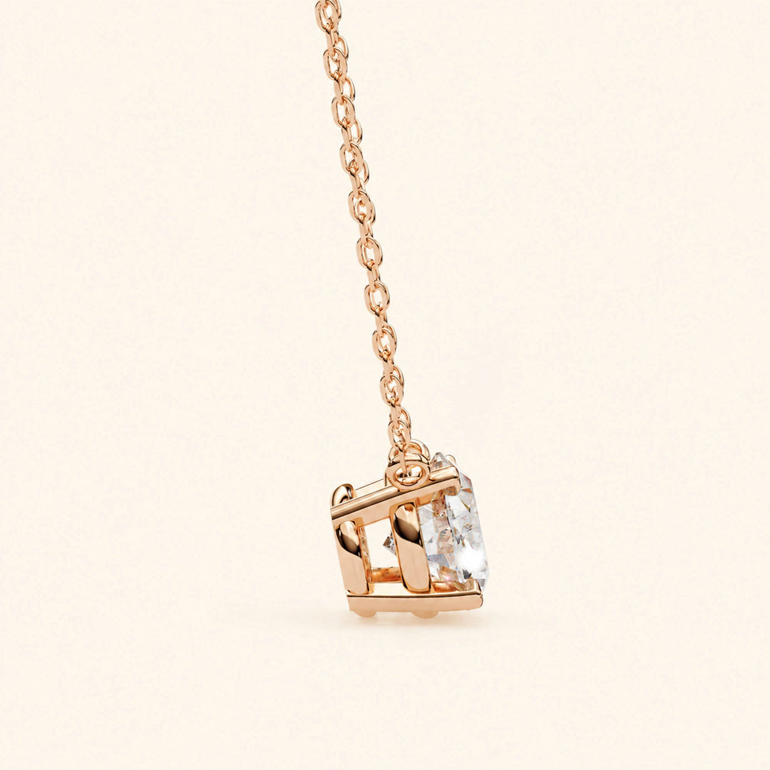 Oval Solitaire Necklace