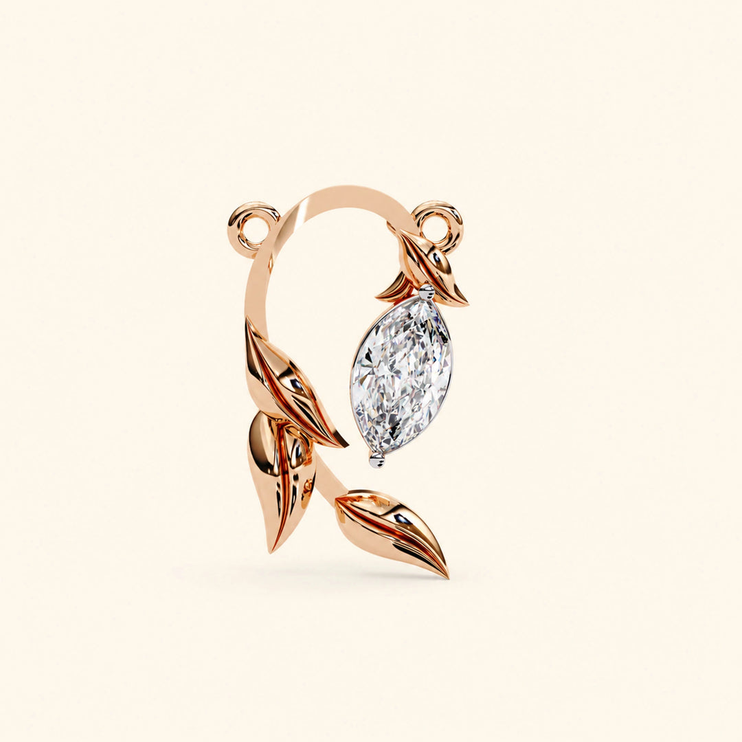  Marquise Prong Set Necklace 