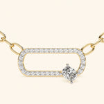 Load image into Gallery viewer, Prong Set Link Necklace
